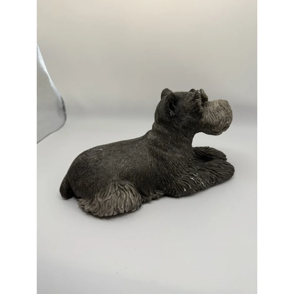Vtg Sandicast Schnauzer Dog Statue 4.5in 1981 Sandra Brue Signed 3lb #145‎